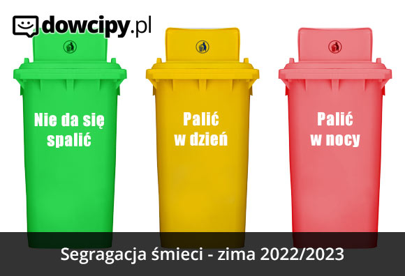 Segragacja śmieci - zima 2022/2023